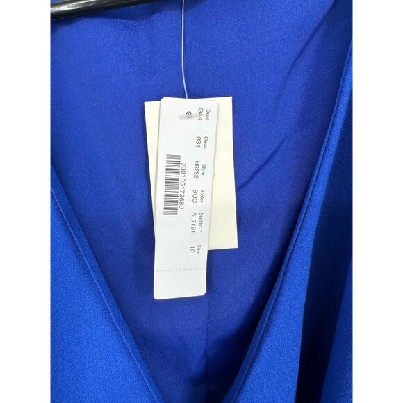 J. Crew 365 crepe wrap dress royal blue size 10 NWT - Picture 4 of 6